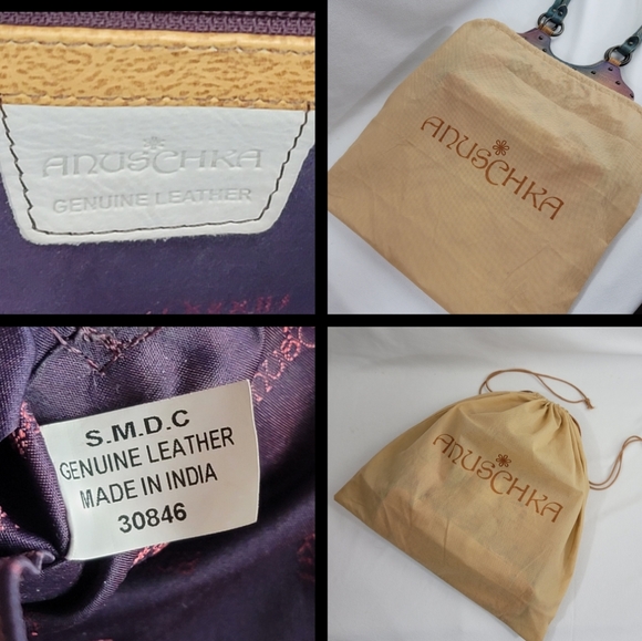 Anuschka Tiger And Rose Genuine Leather Purse - Picture 15 of 16